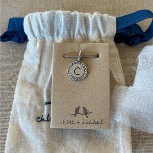 Chloe + Isabel Petit Tresors “C”initial Charm Pendant